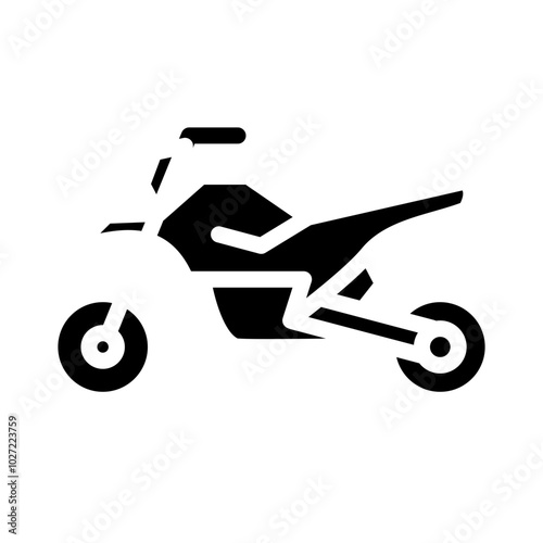 Motocross Bike Vector Design Icon Style