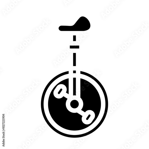 Unicycle Vector Design Icon Style