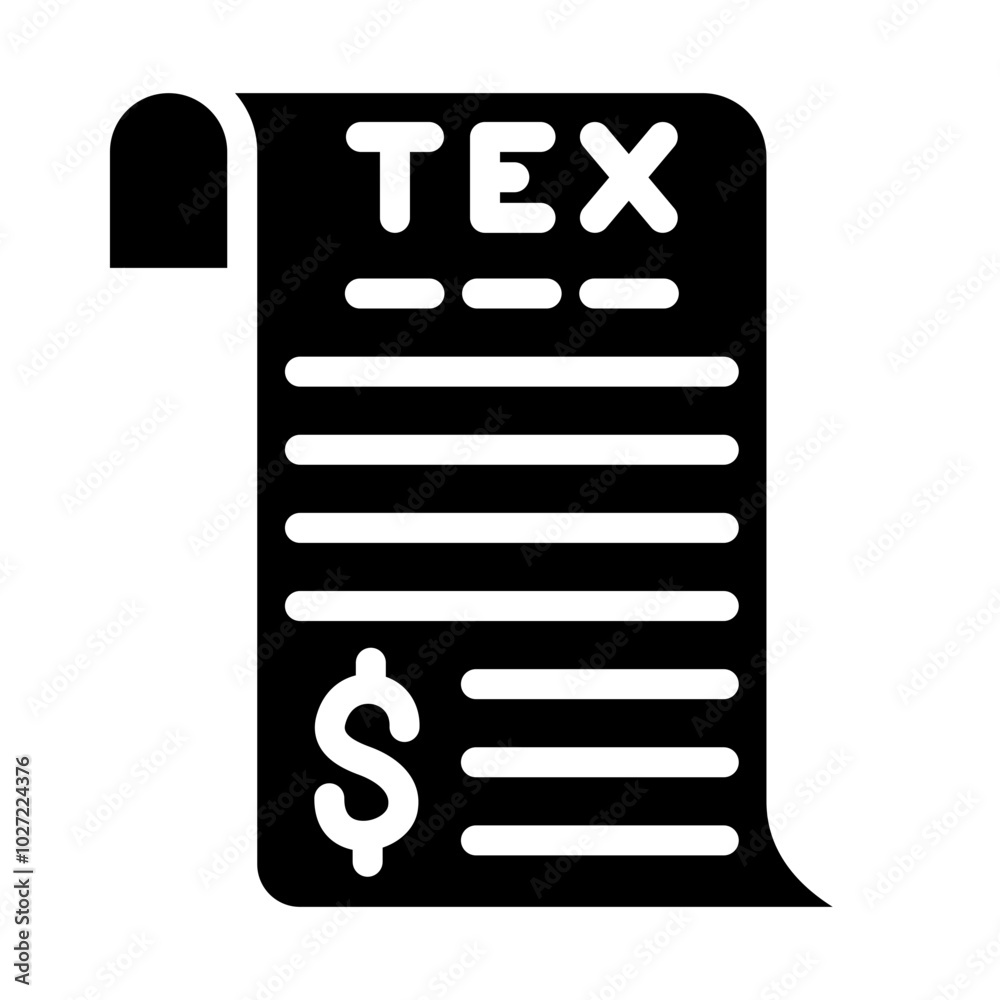 Tax Payment Vector Design Icon Style Tax Payment Vector Design Icon Style