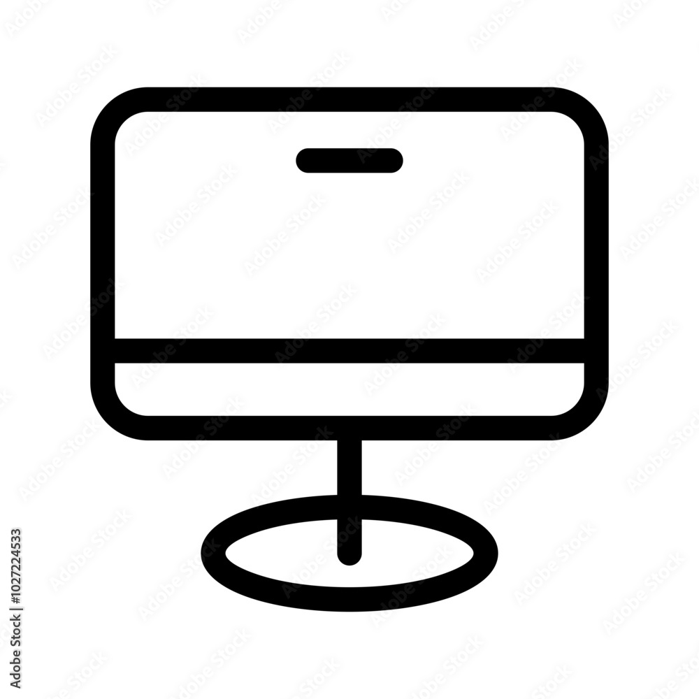 Monitor Icon Vector Symbol Design Illustration Monitor Icon Vector Symbol Design Illustration