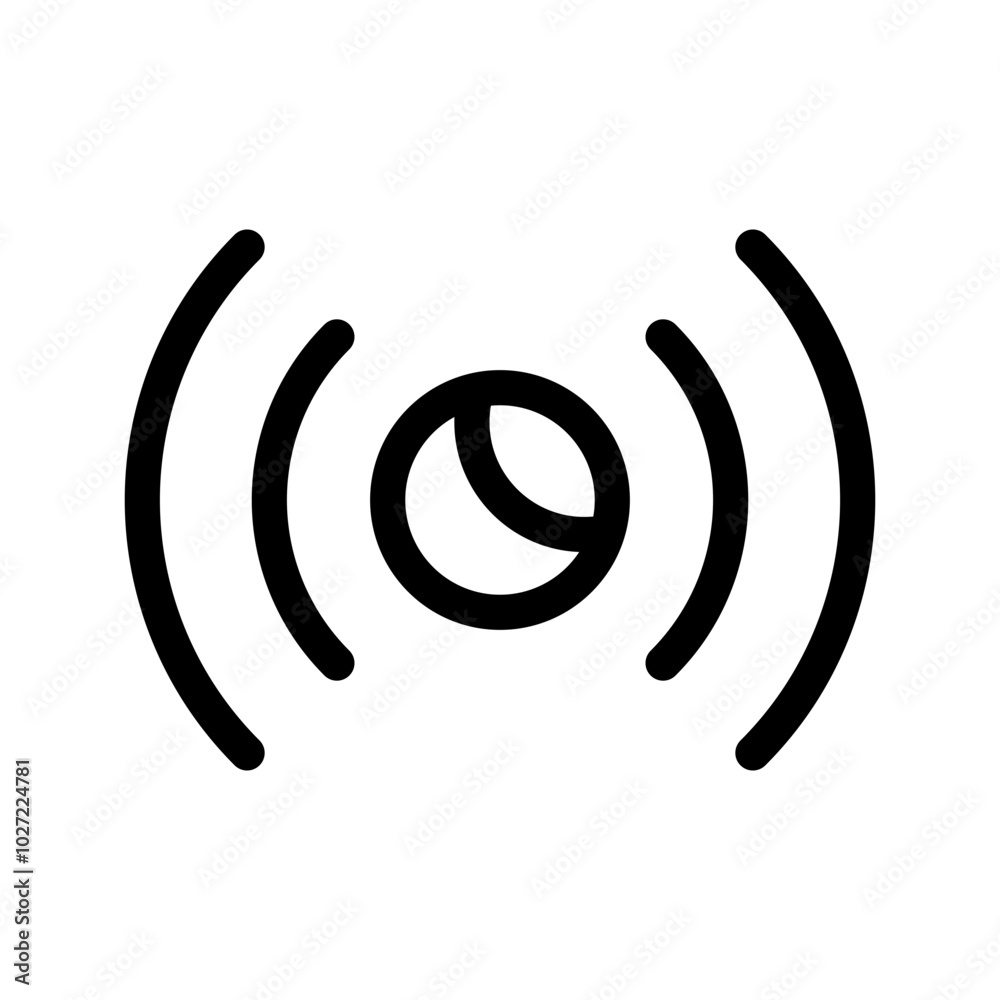 Motion Sensor Icon Vector Symbol Design Illustration