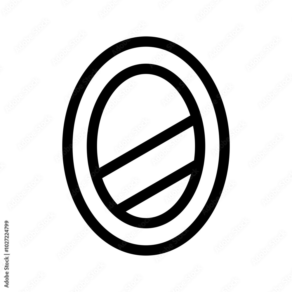 Mirror Icon Vector Symbol Design Illustration