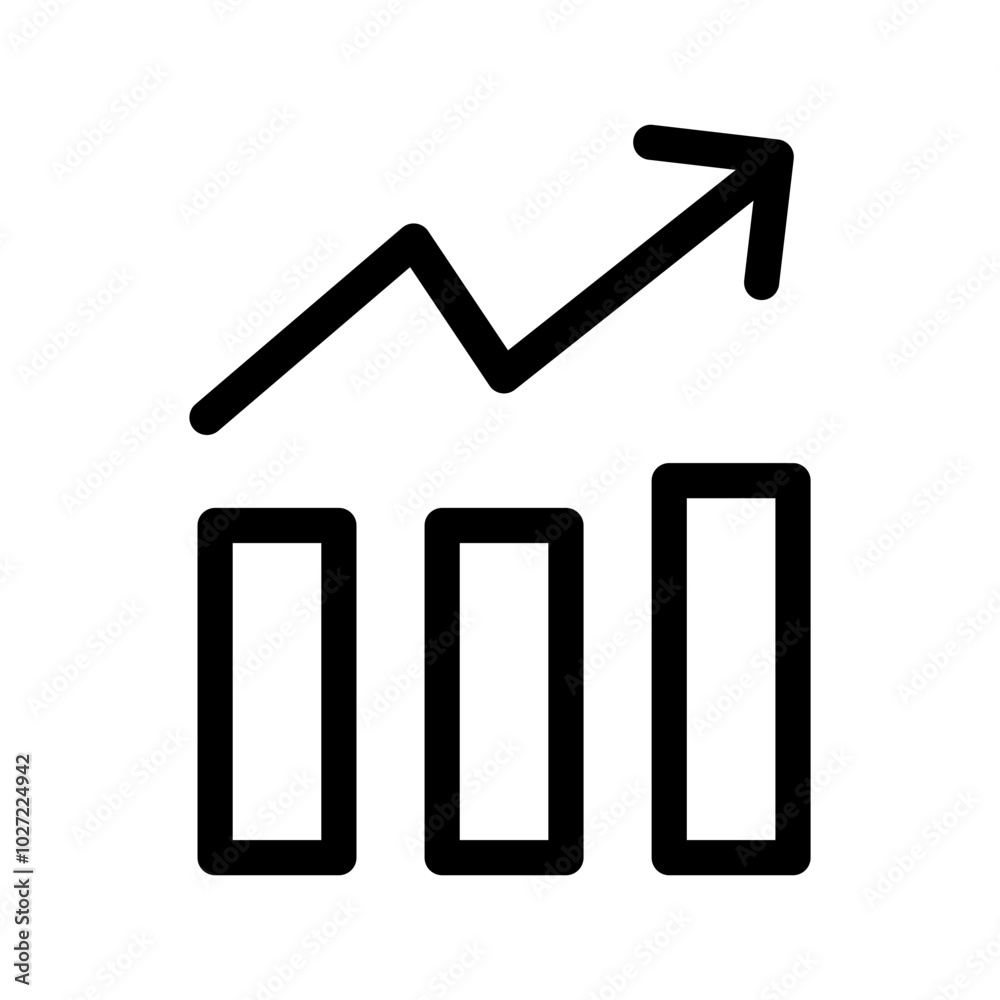 Chart Icon Vector Symbol Design Illustration Chart Icon Vector Symbol Design Illustration