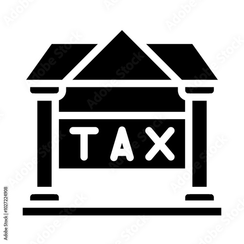 Tax Court Vector Design Icon Style