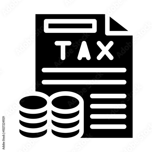 Tax Collection Vector Design Icon Style