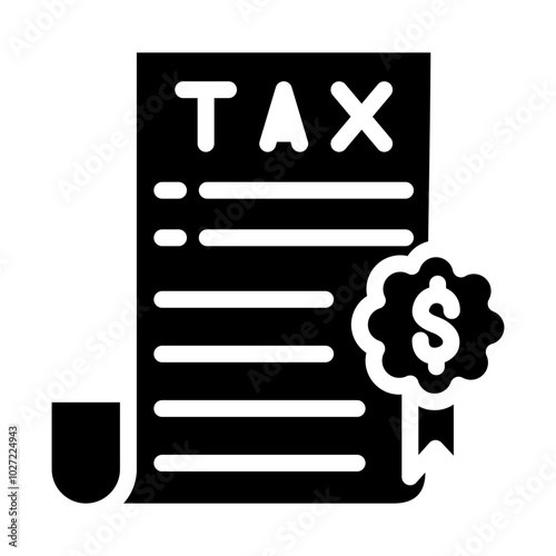 Tax Compliance Certificate Vector Design Icon Style