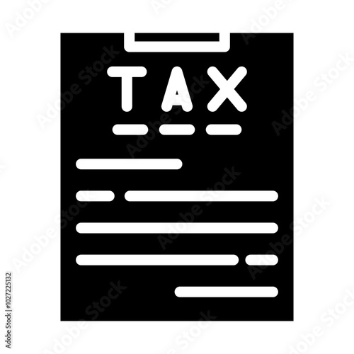 Tax Notice Vector Design Icon Style