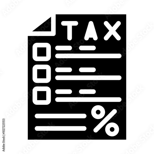 Tax Strategy Vector Design Icon Style