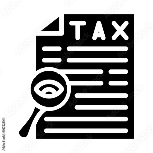 Tax Investigation Vector Design Icon Style