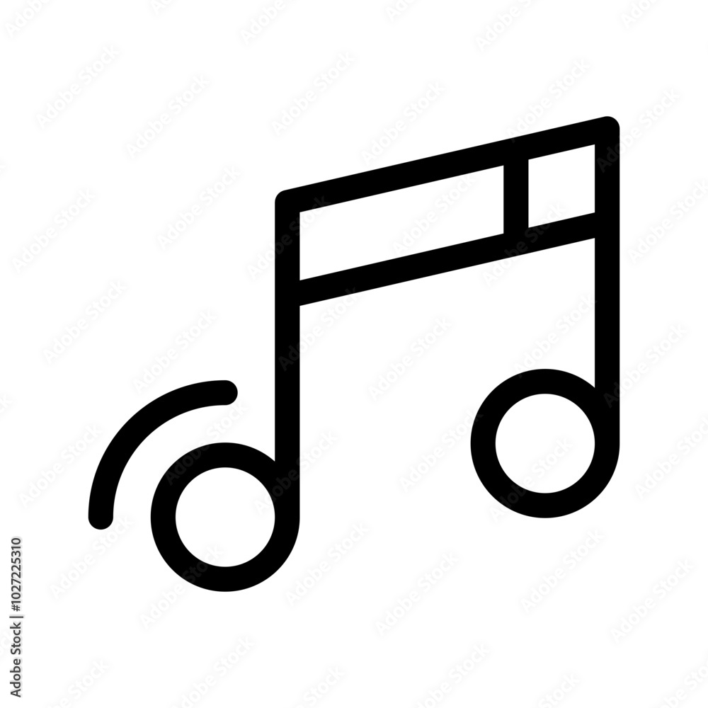 Music Note Icon Vector Symbol Design Illustration Music Note Icon Vector Symbol Design Illustration