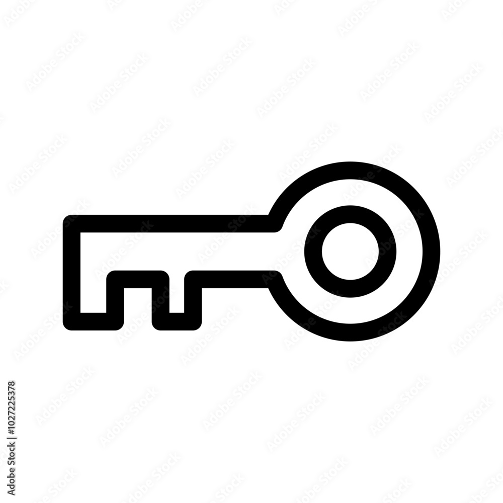 Key Icon Vector Symbol Design Illustration Key Icon Vector Symbol Design Illustration