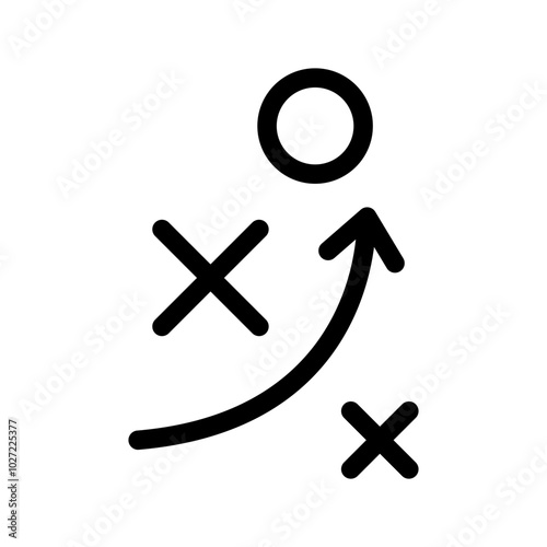 Tactics Icon Vector Symbol Design Illustration
