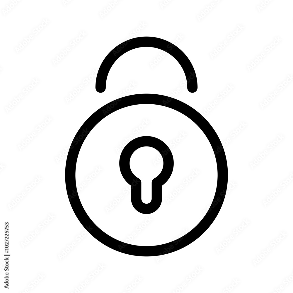 Padlock Icon Vector Symbol Design Illustration Padlock Icon Vector Symbol Design Illustration