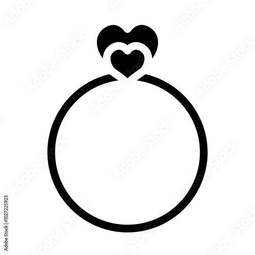 Wedding Rings Vector Design Icon Style photo