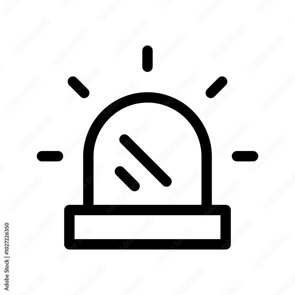 Siren Icon Vector Symbol Design Illustration
