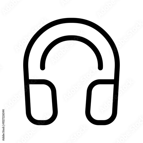 Headset Icon Vector Symbol Design Illustration