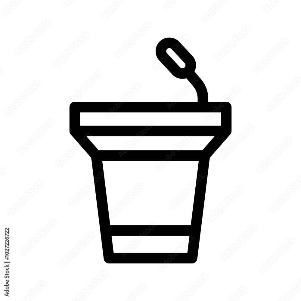 Podium Icon Vector Symbol Design Illustration