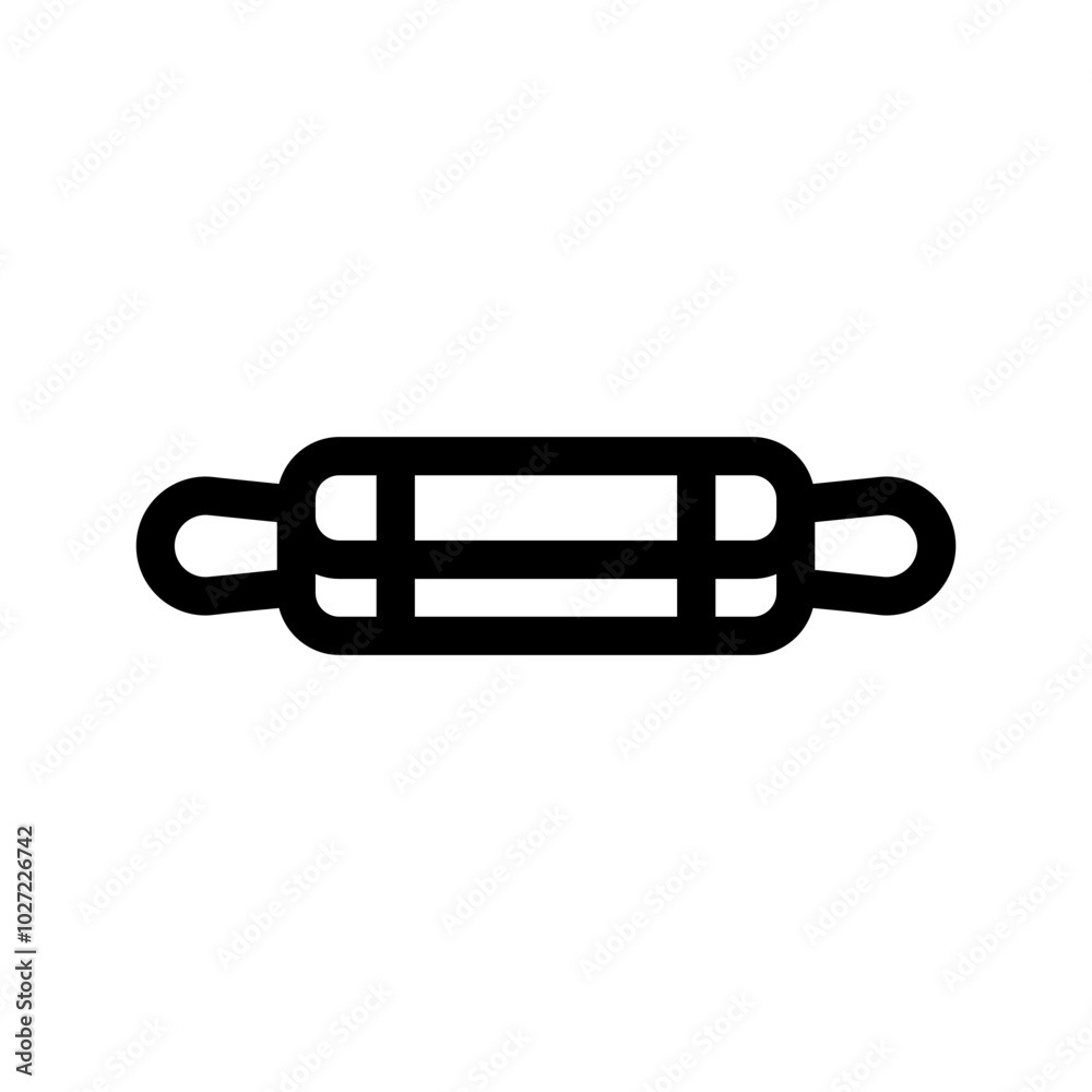 Rolling Pin Icon Vector Symbol Design Illustration Rolling Pin Icon Vector Symbol Design Illustration