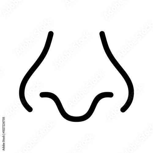 Nose Icon Vector Symbol Design Illustration
