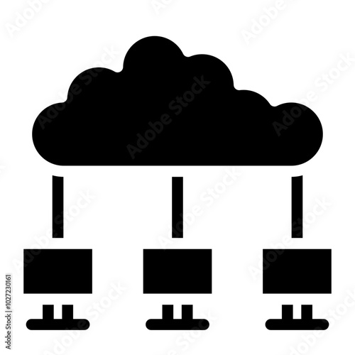 Cloud Computing Vector Design Icon Style