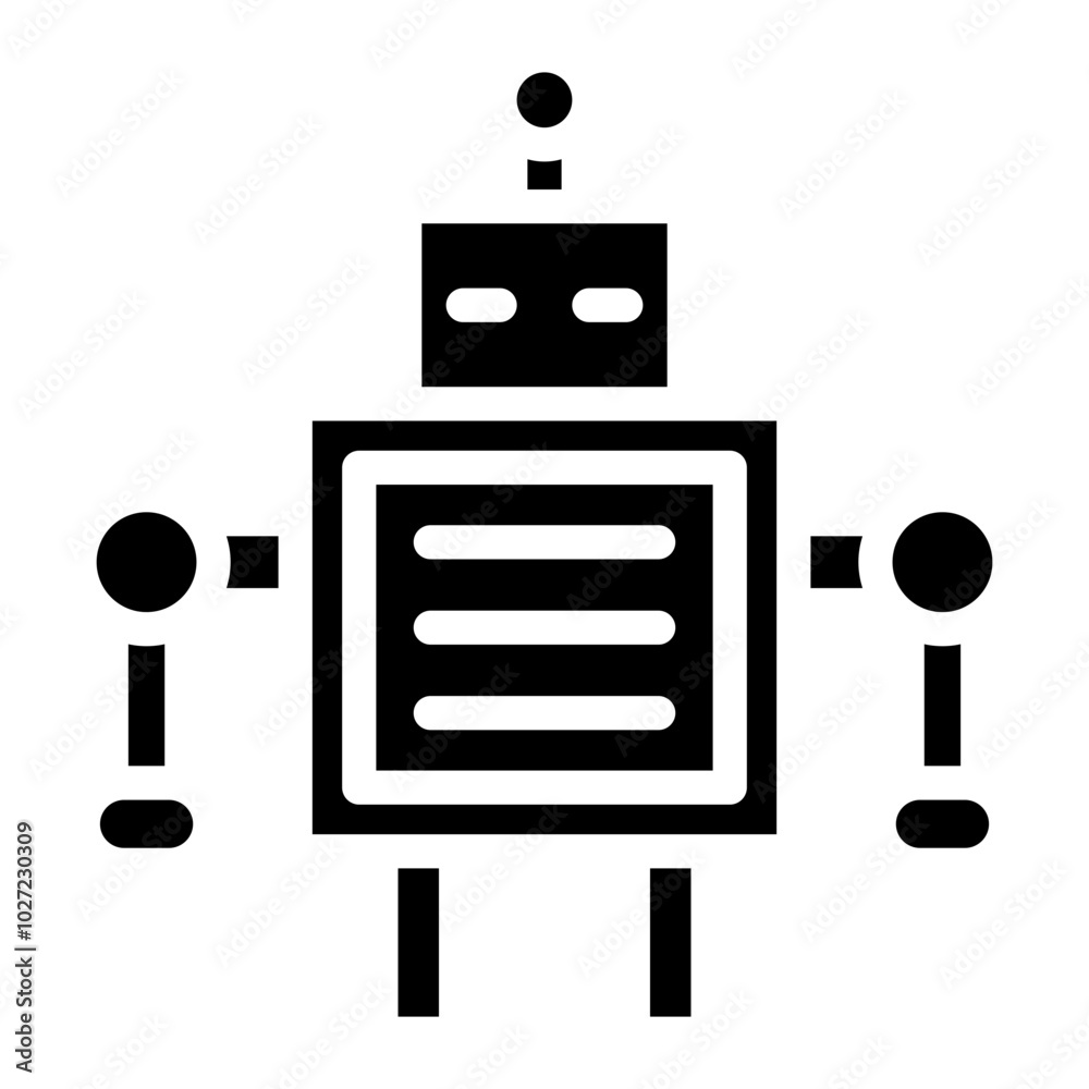 Robotics Vector Design Icon Style Robotics Vector Design Icon Style