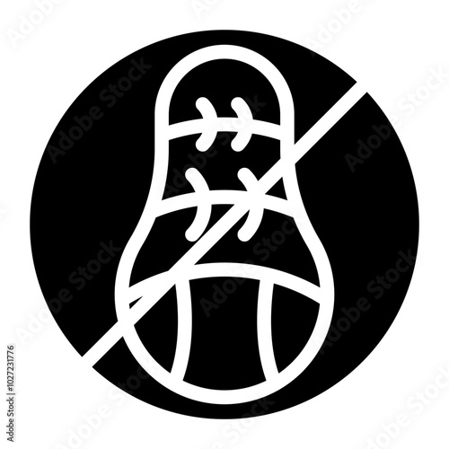 Peanut Allergy Vector Design Icon Style