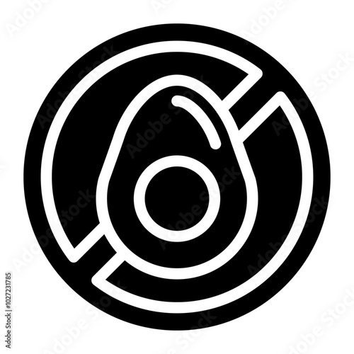 Egg Allergy Vector Design Icon Style