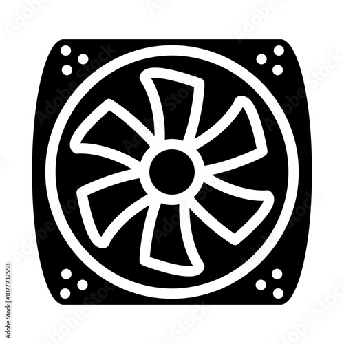 Fan Vector Design Icon Style
