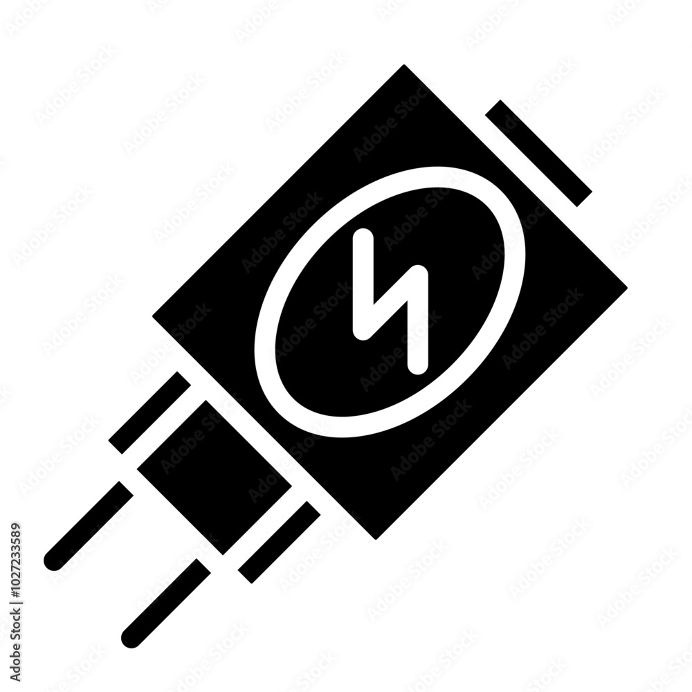 Adapter Vector Design Icon Style Adapter Vector Design Icon Style