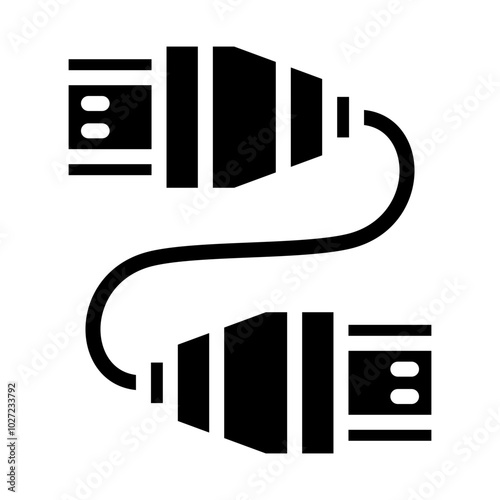 HDMI Cable Vector Design Icon Style