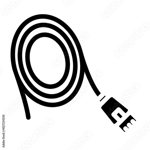 Patch Cable Bundle Vector Design Icon Style