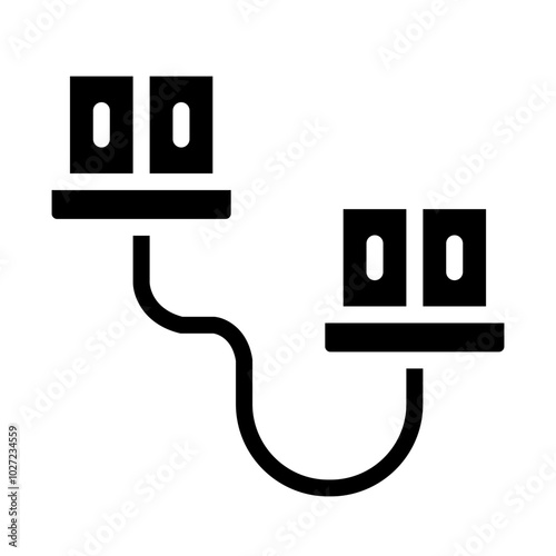 Cable Ferrule Vector Design Icon Style