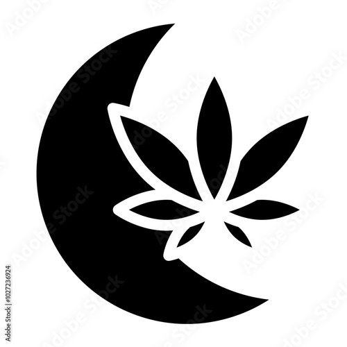 Mary Jane Moon Vector Design Icon Style