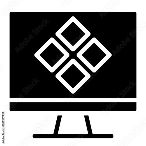 Virtual Vista Vector Design Icon Style