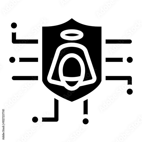 Cyber Shroud Vector Design Icon Style