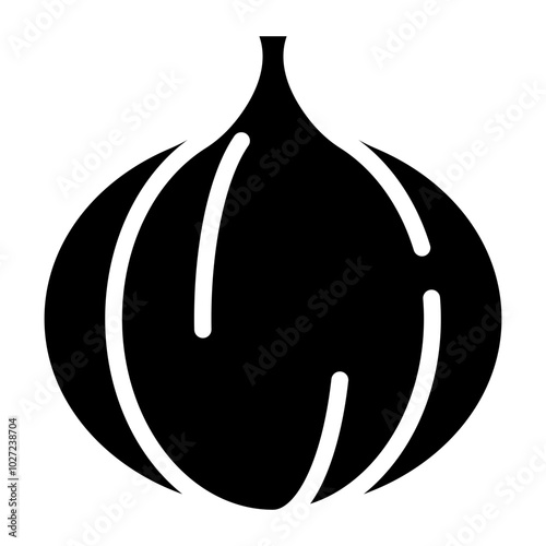 White Onion Vector Design Icon Style