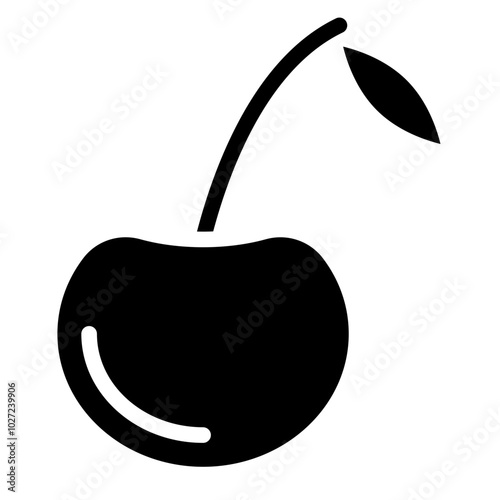 Cherry Charm Vector Design Icon Style