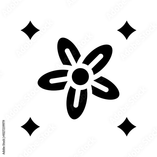 Sakura Spell Vector Design Icon Style