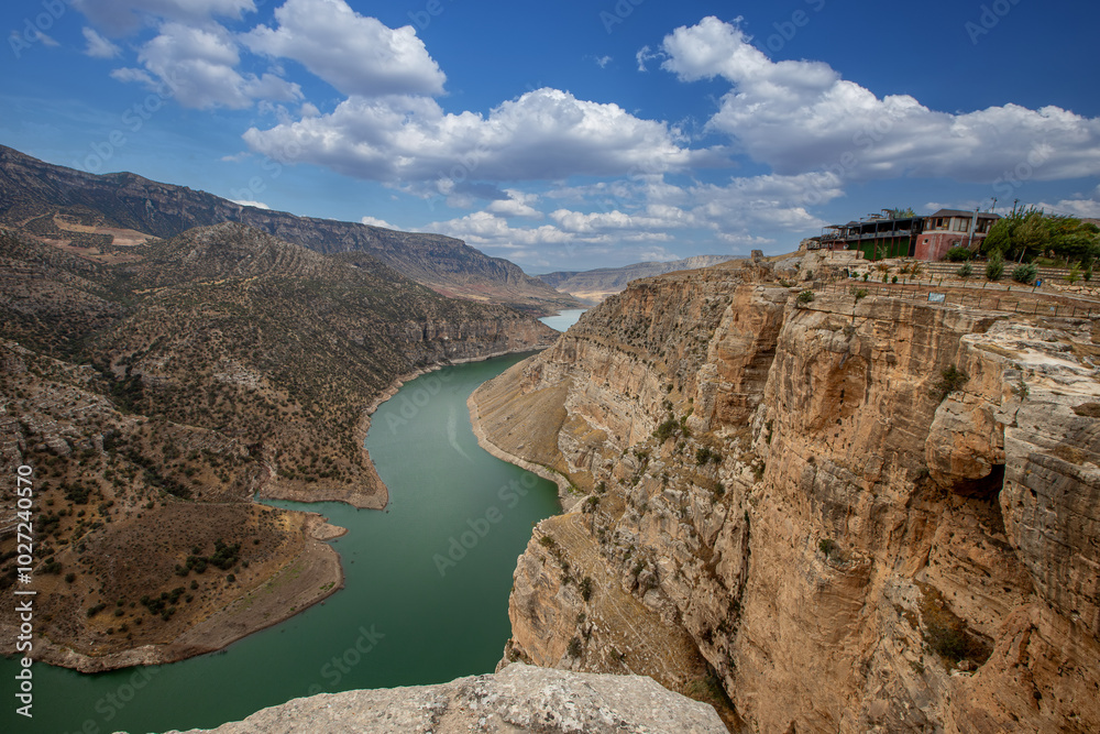 Türkiye, Siirt province; Perforated stone, Botan valley.