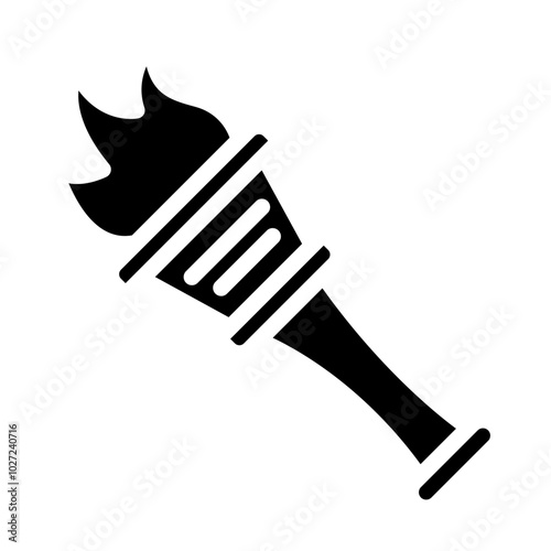 Triumph Torch Vector Design Icon Style