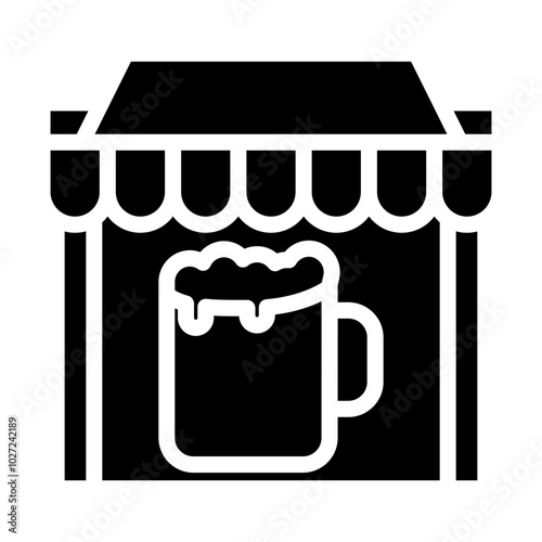 Beer Garden Garland Vector Design Icon Style