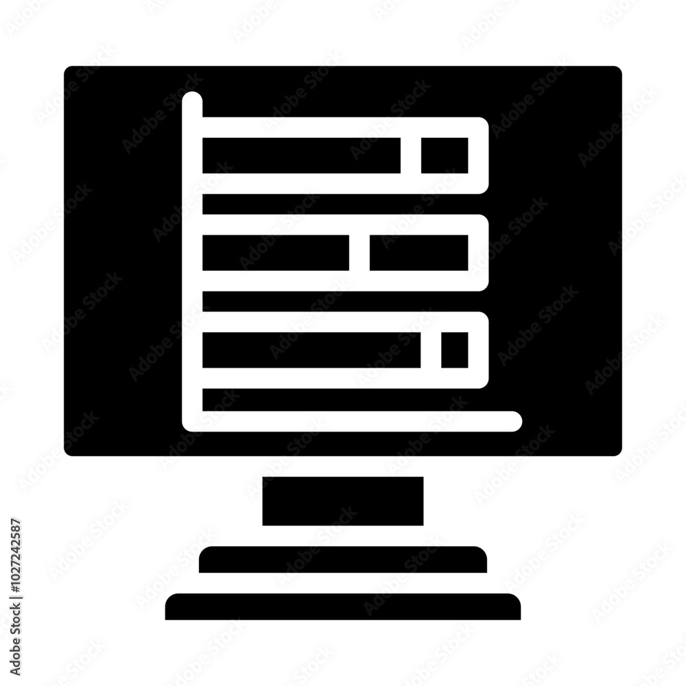 Progress Bar Vector Design Icon Style