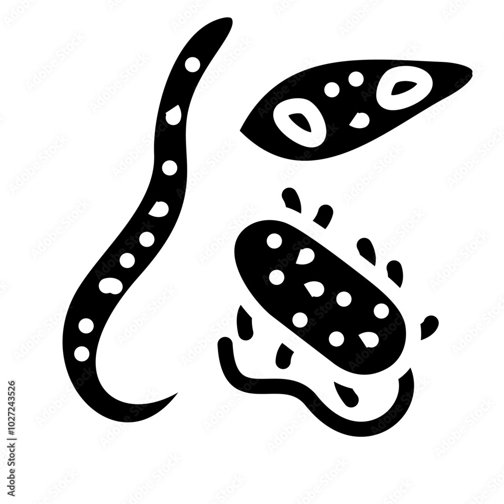 Protozoan Parasite Vector Design Icon Style Protozoan Parasite Vector Design Icon Style
