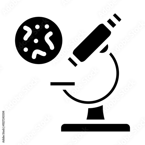 Microscopic Anatomy Emblem Vector Design Icon Style