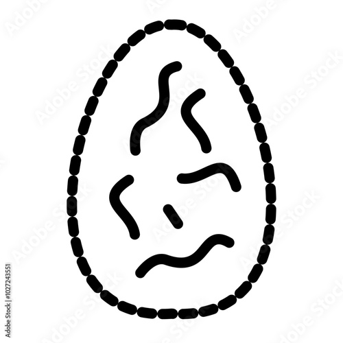 Viral Capsid Vector Design Icon Style