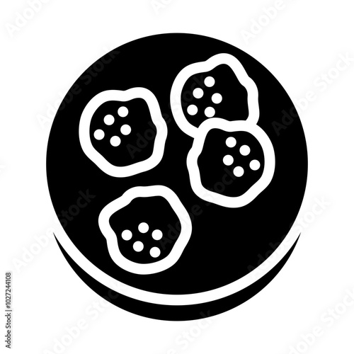 Arancini Vector Design Icon Style