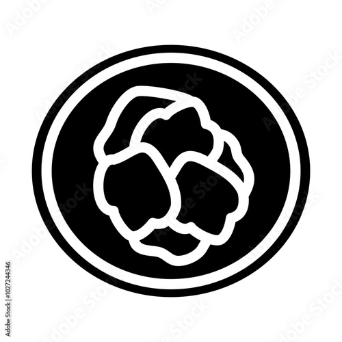 Coda alla Vaccinara Vector Design Icon Style