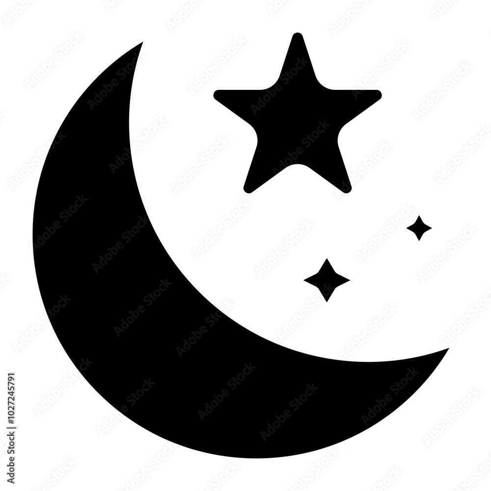 Moon Vector Design Icon Style Moon Vector Design Icon Style