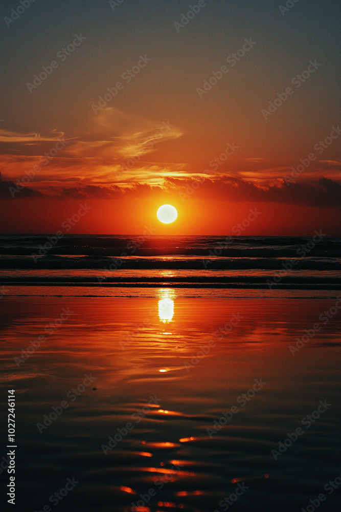 Obraz premium Sunset at the Sea