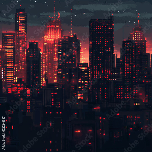 Wallpaper Mural night city skyline Torontodigital.ca